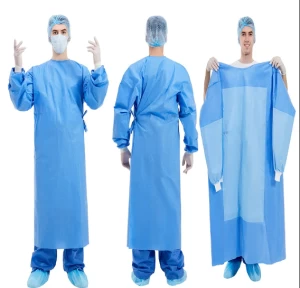 Level 2 gowns cheap non wonven disposable isolation gown Medical