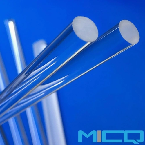 Buy High Purity Silica Fused Clear Transparent Quartz Glass Rod With ...