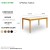 Import Modern dining room furniture High quality rubber wood dining table from Vietnam