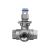 Import 1/2" Stainless Steel L Type 3 Way Ball Valve with Mounting Pad 1000WOG ISO5211 from China