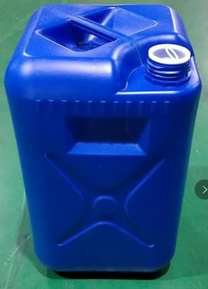 Heavy Duty 25L HDPE Square Jerry Can with Closed Top Vertical Anti-Slip Ribs and X-Reinforcement