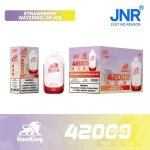 JNR LionKing 42000 Puffs Strawberry Watermelon Ice Vape 22mL 1000mAh Dual Mesh Latvia Global Wholesale Price