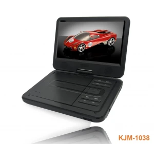 Kejinming 10.1" 270° Swivel Screen Portable DVD Player, Black