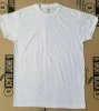 Men's white solid color half sleeve t-shirt