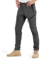 KUTOOK Winter Windproof Water Repellent Hiking Pants Thermal Fleece Casual Pants Straight Leg with Zipper Pockets