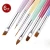 Import Newest 6Pcs Nail Art Macaron Color Wooden Liner Brush Nail Dotting Brush Gel Polish Painting Tools Nail Art Brush Set from China