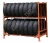 Import Warehouse Stacking Adjustable Folding Heavy Duty Metal Steel Tire Rack double level rack from China
