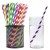 Import Disposable Paper Straws Chevron Paper Straw Party Supplies Straw Biodegradable Diagonal Cut Drinking from China