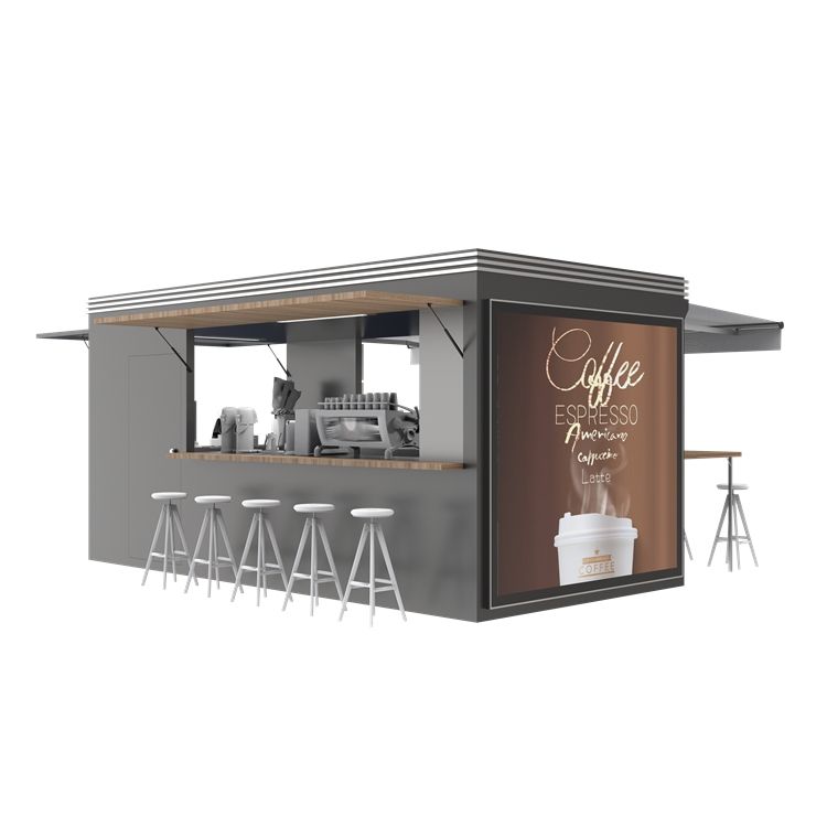 Buy Ice Cream Shipping Container Coffee Shop Store 40ft Prefabricated 