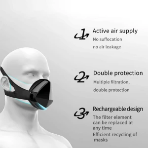 New Arrival Portable Dustproof Electronic Filter Activated Carbon Anti-fog PM2.5 Fresh Air Purifier Face Smart Masking