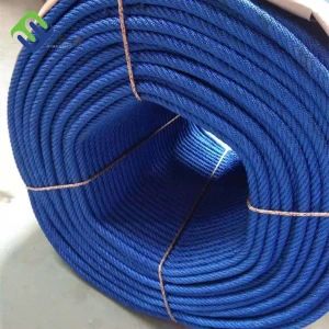 Blue Color Polypropylene Combination Rope 16mmx500m With High Tensile