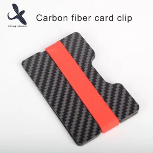 100% carbon fiber sheet cnc cutting carbon fiber business card holder