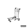 Airport ground luggage trolley