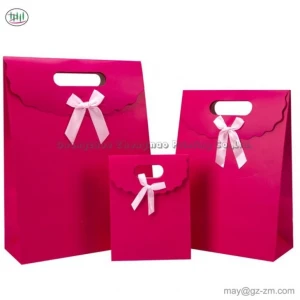 Customized Pure And Fresh Flip Paper Gift Bags Eco-Friendly Paper Bag For Gifts