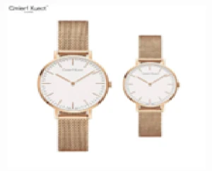 Cmierf Kuect (China CK) Fashionable Simple Waterproof Couple Watch CK-S8212 (Gold)