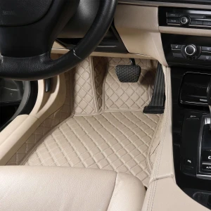 PVC/PU leather 3pcs Car 3d Floor Mat,Front and Rear mats Set,Fit for Suv,Trucks,sedans,Vans