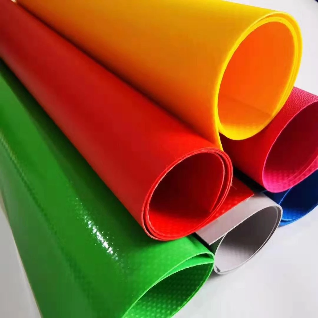 0.9mm Thickness 1100 dtex Polyester PVC Tarpaulin Inflatable Boat Fabric