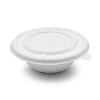 500ml Big Rim 100% Biodegradable & Compostable bagasse togo biodegradable disposable paper soup bowl no leak with lid