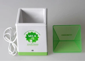 100-240V,10-15W,0.9L superior high quality and good appearance yogurt maker with green removable cap