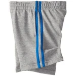 100% cotton soft touch kids shorts with elastic waist in grey