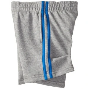 100% cotton soft touch kids shorts with elastic waist in grey
