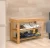 Import 100% Natural Bamboo Shoe Rack 3 Tier Bamboo Shoe Rack Bench Storage Organiser Holder from China