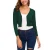 Import 1000pcs in Stock Woman Cropped Cardigan V-Neck Button Down Short Knitted Sweater 3/4 Sleeve from China