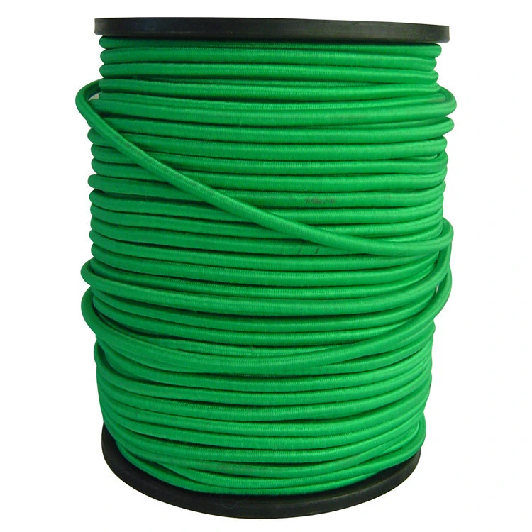 10mmx15m-50kg Elastic Rope Cord with Polyester Rope Packaging Rope Braided Rubber 10-30days 1.83kg 500pcs