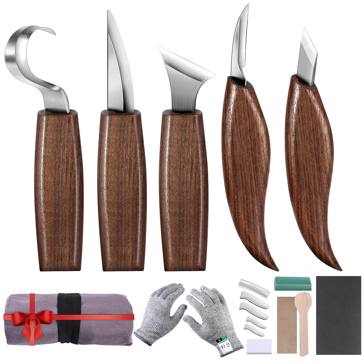 10pcs/set DIY Peeling Woodcarving Sculptural  Tool Wood Carving Knife Chisel