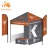 Import 10x10 Outdoor waterproof custom printed aluminum profile trade show event tent with feather flag from China