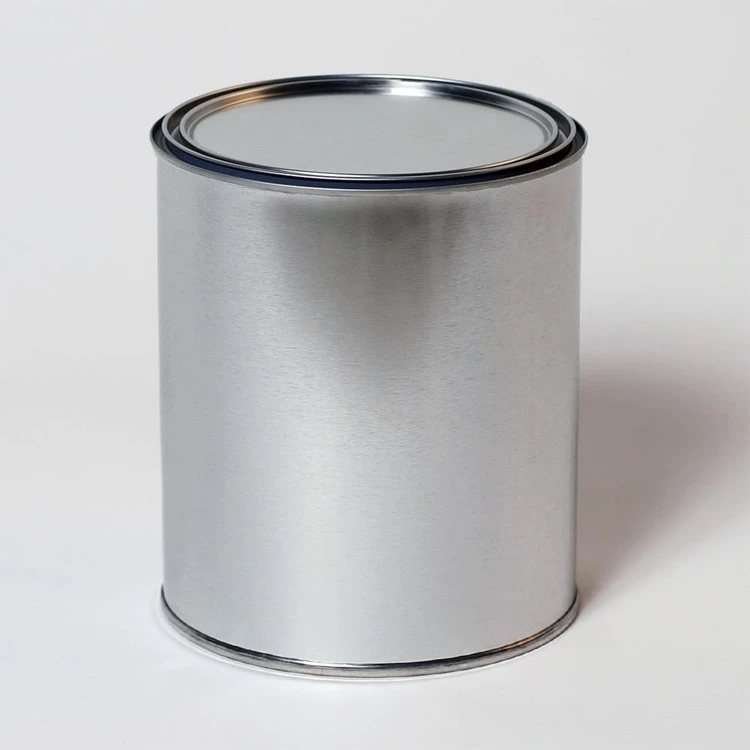 1/2 gallon/2L gland tinplate tin can round empty metal cans for paint manufacturers for paint tins with ISO 9001
