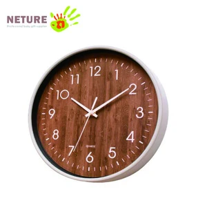 12-Inch Wooden Look Office Wall Clock Wooden Gifts