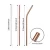 1/2/4/8pcs Stainless Steel Straw Reusable Metal Drinking Straw With Cleaner Brush For Home Party  Bar Accessories