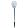 12CM Diameter Solar Color Changing &amp; White LED Crackle Glass Ball Garden Stake Light