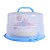 Import 12inch Double layer Rotatable Plastic Cake Carrier Round Cake Carrier with handle from China