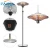 Import 1500W 2000W outdoor space heater freestanding electric outdoor patio heater from China