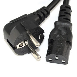 1.5m European plug 2 pin Cords Round AC EU Plug Power Cable Lead Cord for computer power Adapter