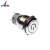 Import 16mm flat round 1NO momentary 12V brass illuminated toilet 3 pin push button switch from China