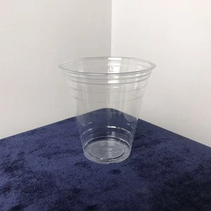 16oz 18oz 20oz Customized Wholesale Disposable Clear Beverage Plastic Bubble Tea Pet Cup With Flat Lid