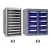 Import 18 drawer Factory warehouse usage heavy duty plastic drawers box metal storage drawer tool cabinet from China