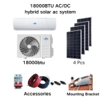 18000BTU DC valve Green and environmentally friendly Pure solar powered solar air conditioner