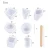 Import 18pcs Diy Resin Silicone Mold Art Molds Set Measuring Cup Stirring Wooden Stick Round Ball Mold from China