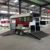 2 horse straight load trailer , horse trailer door deluxe type