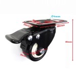 20+ Year Factory Light Duty Small Swivel 1.5 inch PVC or PU Caster Wheel With Total Brake Caster For Furniture