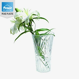 2014 hot wholesale hot sale clear plastic vase for wedding