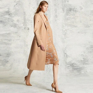 2018 Autumn Winter woolen garment customized woman&#039;s wear fashion maxi long coats wholesale parkas outwear