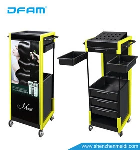 2018 new Beauty salon trolley Barber SPA equipment hairdressing color storage drawer cart tool