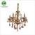 Import 2018 new design of led crystal chandelier glass and iron pendant light from China
