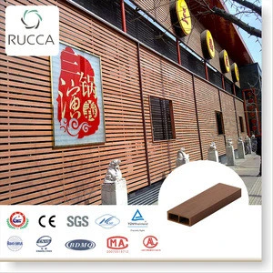 2019 Hot Sale hollow timber tube wall tile interior or outdoor decoration 65*25mm Foshan wall building material supplier