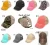 Import 2020  Cross  Ponytail Baseball  Women Washed Cotton Trucker  Casual Summer Leopard Camouflage messy bun Hat  Dad Hats from China